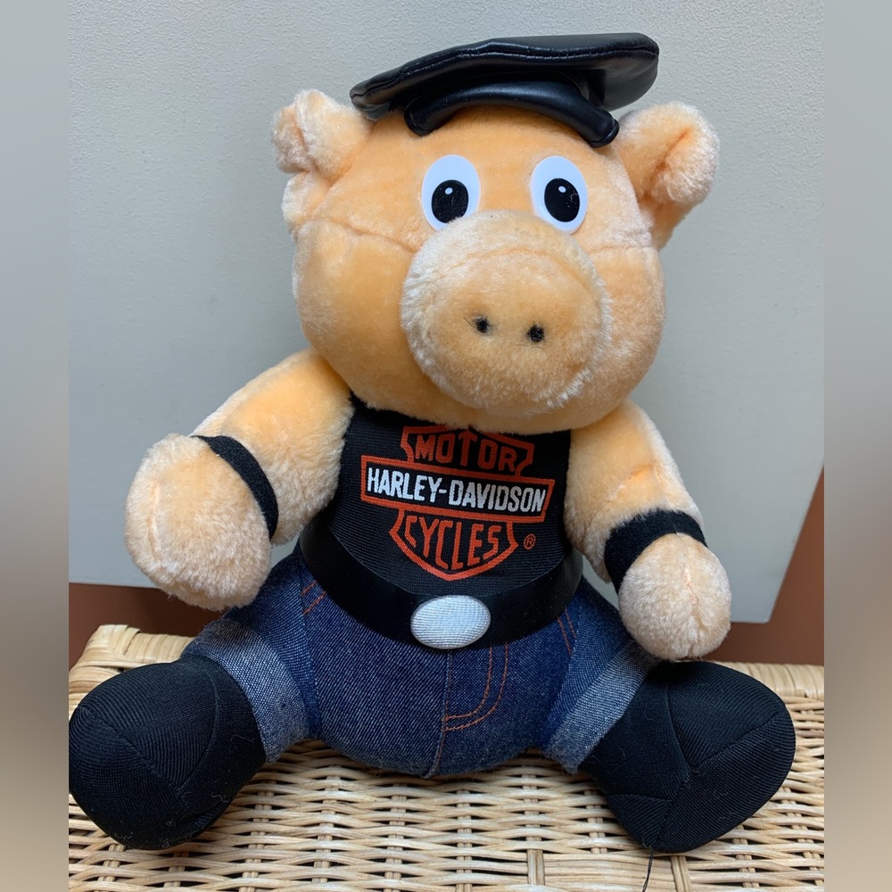 NWOT Vintage 1993 Harley-Davidson Motorcycle Biker Hog Plush Novelty/ Toy